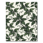 Lush Forest Green Tropical Ivy Foliage Rug