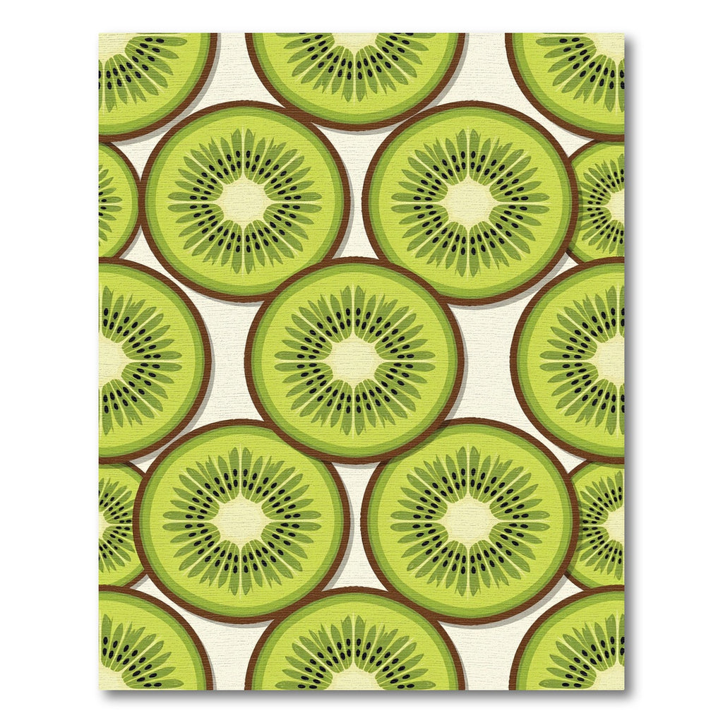 Vibrant Fresh Sliced Kiwi Fruit Rug
