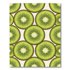 Vibrant Fresh Sliced Kiwi Fruit Rug
