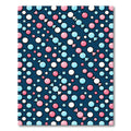 Playful Pink Blue Candy Polka Dots Rug