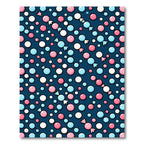Playful Pink Blue Candy Polka Dots Rug