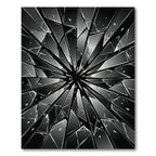 Monochrome Shattered Glass Geometric Area Rug