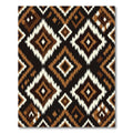 Earthy Diamond Ikat Medallion Rug
