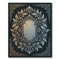 Ornate Baroque Gold and Silver Filigree Rug