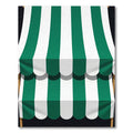 Emerald White Stripe Canopy Shade Rug