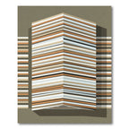 Earthy Abstract Stripe Illusion Rug