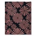 Blush Pink Starburst Geometric Art Rug