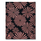 Blush Pink Starburst Geometric Art Rug
