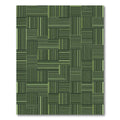 Green Pixelated Grid Lines Rug