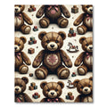 Whimsical Teddy Bear Toy Patchwork Rug