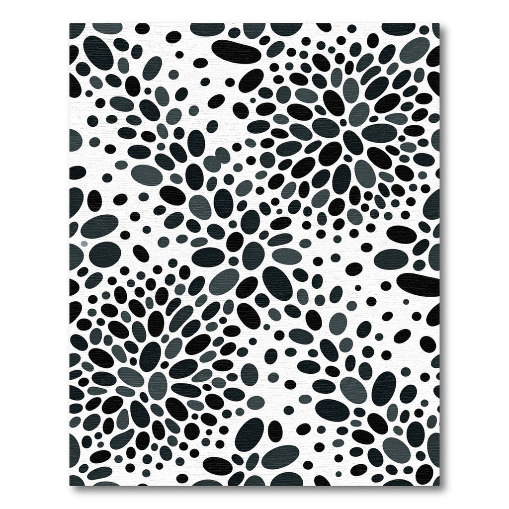 Monochromatic Oval Burst Abstract Rug