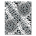 Monochromatic Oval Burst Abstract Rug
