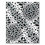 Monochromatic Oval Burst Abstract Rug