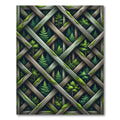 Mossy Lattice Forest Canopy Rug