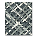 Modern Gray Intersecting Lines Rug