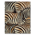 Abstract Brown Zebra Stripe Rug
