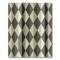 Monochrome Geometric Arlecchino Diamond Rug