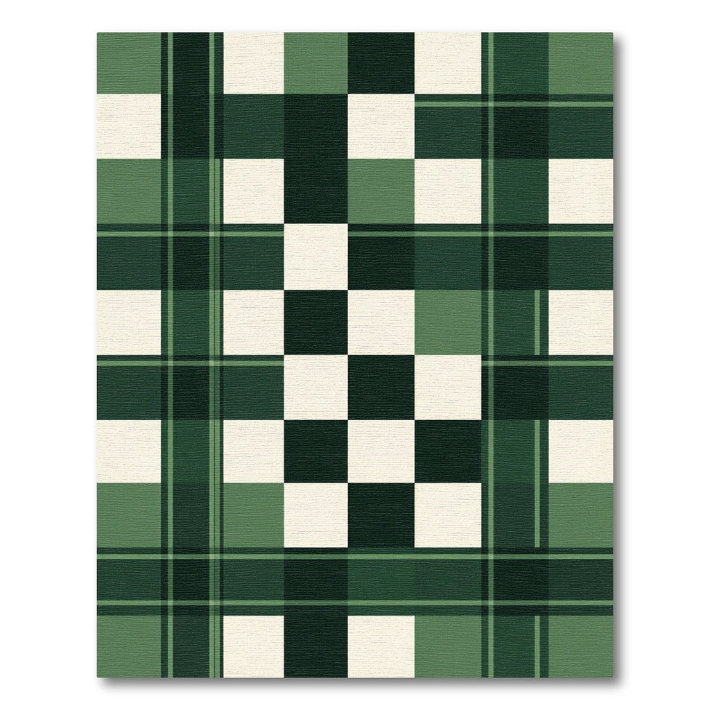 Emerald Forest Plaid Checkered Rug