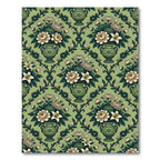 Emerald Green Floral Vase Harmony Rug