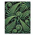 Lush Green Tropical Fern Folio Rug