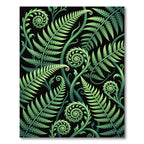 Lush Green Tropical Fern Folio Rug