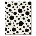 Monochrome Speckled Abstract Polka Dot Rug