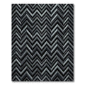 Monochromatic Chevron Zigzag Abstract Rug