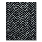 Monochromatic Chevron Zigzag Abstract Rug