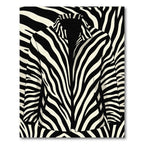 Striking Monochrome Zebra Ribbons Rug