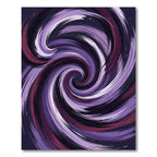 Abstract Purple Swirling Galaxy Vortex Rug