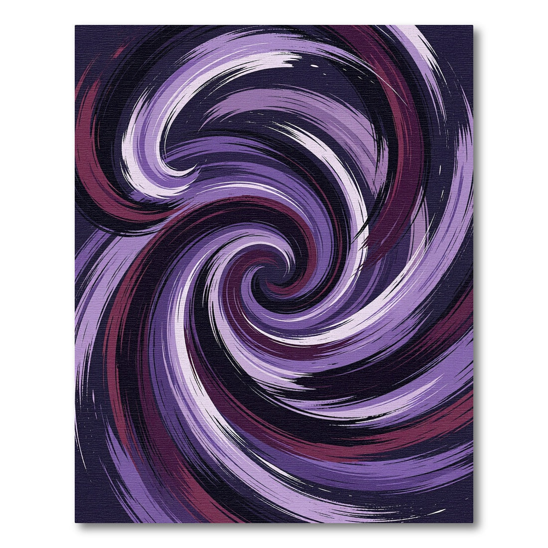 Abstract Purple Swirling Galaxy Vortex Rug