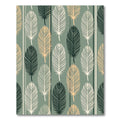 Sage Green Feathered Botanical Stripe Rug