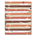 Distressed Earthy Tone Striped Rug