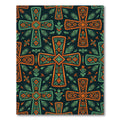 Vibrant Forest Cross Folk Wallcovering Rug