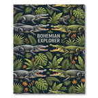 Lush Green Tropical Crocodile Jungle Adventure Rug