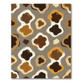 Earthy Abstract Blotches Organic Composition Rug