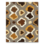 Earthy Abstract Blotches Organic Composition Rug