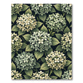 Botanical Hydrangea Floral Cream Sage Rug