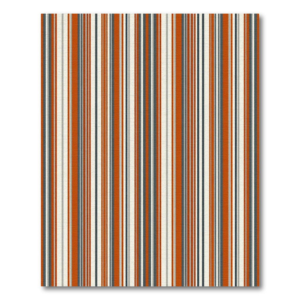 Rustic Earth Tones Vertical Stripe Rug
