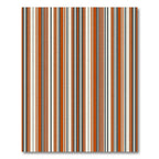 Rustic Earth Tones Vertical Stripe Rug