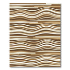 Earthy Tone Abstract Wavy Stripes Rug