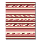Crimson Blush Ombre Stripe Rug