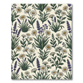 Whimsical Lavender Daisy Garden Rug