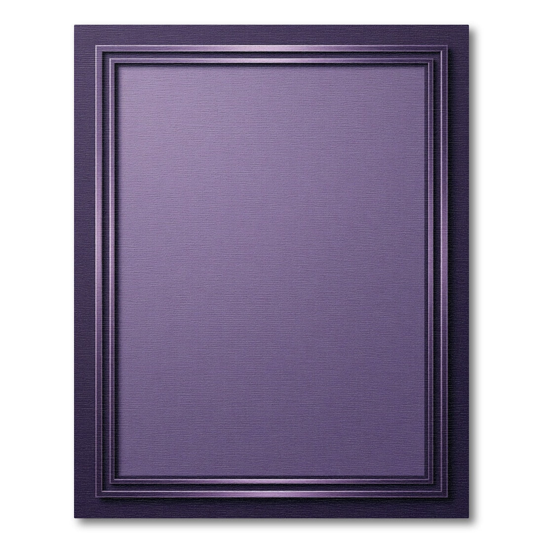 Amethyst Textured Layered Rectangle Frame Rug