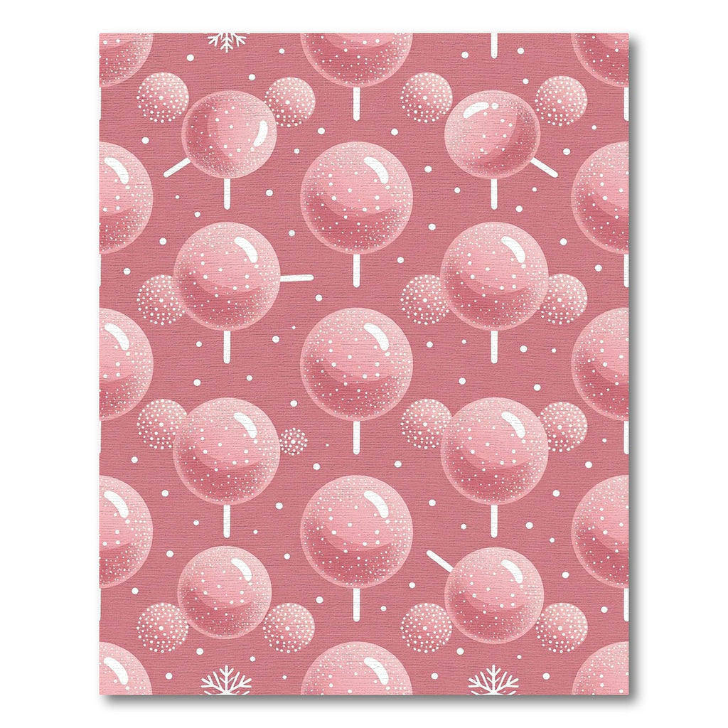 Pink Lollipop Snowfall Candy Rug