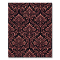 Refined Copper Damask Scroll Medallion Rug