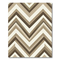 Shaded Earth Tone Chevron Vibe Rug
