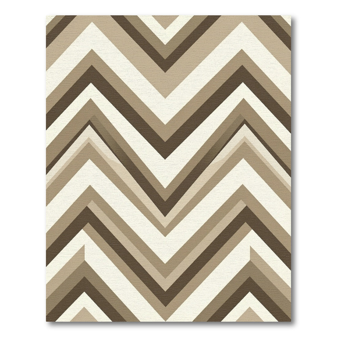 Shaded Earth Tone Chevron Vibe Rug