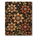 Victorian Amber Floral Vine Rug