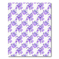 Lavender Floral Swirl Composition Rug